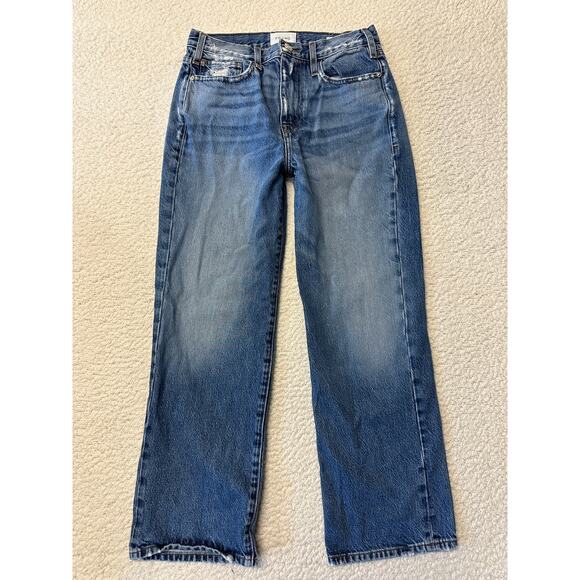 Frame Womens Le Jeane Crop Wide Leg Jeans Size 27 - Picture 1 of 12